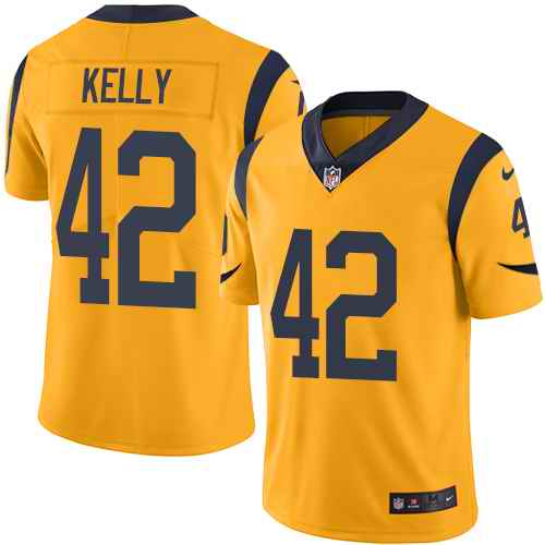 Nike Men & Women & Youth Rams 42 John Kelly Gold Color Rush Limited Jersey,We sell and wholesale Nike Men & Women & Youth Rams 42 John Kelly Gold Color Rush Limited Jersey on line form chian!